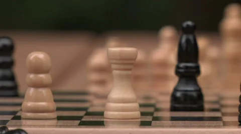 Playing chess Stock Footage 49861316
