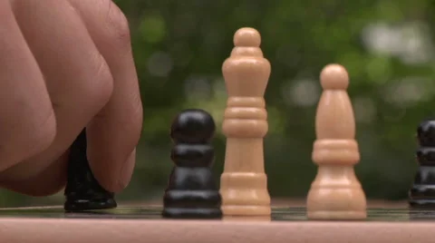 Playing chess Stock Footage 49861323
