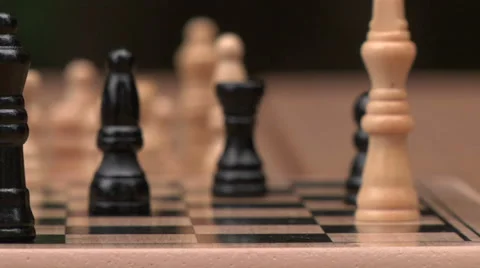 Playing chess Stock Footage 49861329