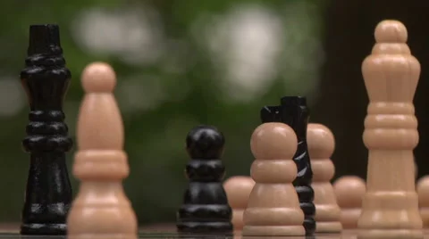 Playing chess Stock Footage 49861348