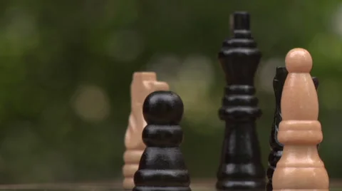 Playing chess Stock Footage 49861357