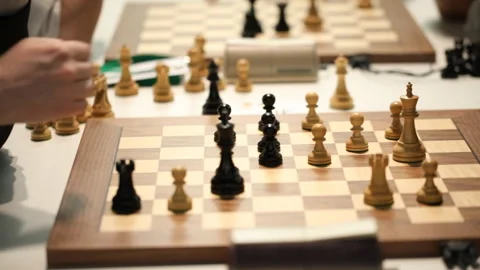 Playing chess Stock Footage 100520230