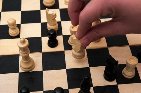 Playing chess Stock Photos