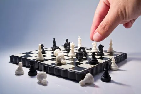 Playing chess Stock Photos