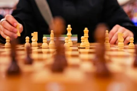 Playing chess Stock Photos