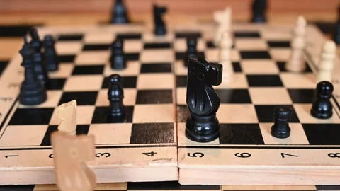 Playing chess pieces 016 Stock Footage 305506257