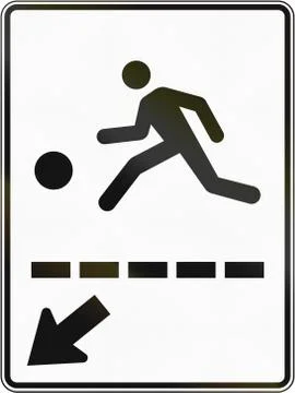 Playing Children in Canada Stock Illustration