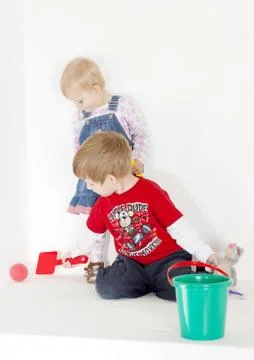 Playing children Stock Photos