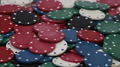 Playing chips  Stock Footage 58671676