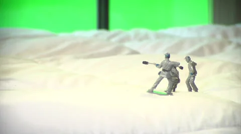 Playing civil war 2, side Video stock 24671876