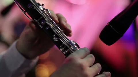 Playing clarinet Video stock 47922035