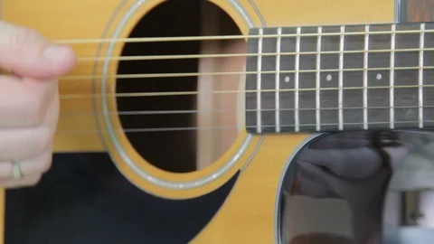 Playing Classical Guitar, Closeup Stock Footage 98444056