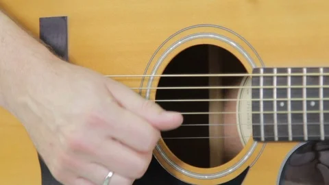 Playing Classical Guitar, Closeup Stock Footage 98444326
