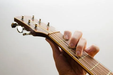 Playing classical guitar Stock Photos