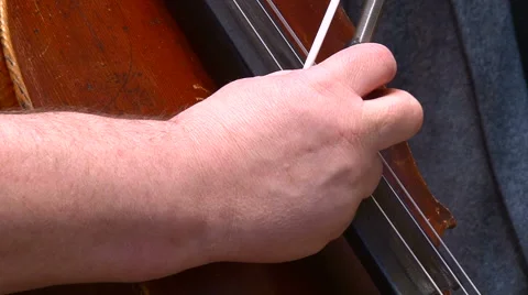 Playing the contrabass Stock Footage 68188300