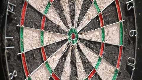 Playing dart Stock Footage 97450013