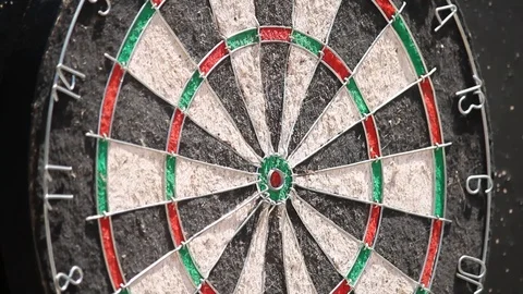 Playing dart Stock Footage 97450674