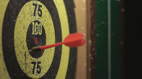 Playing Darts Stock Footage 1917527