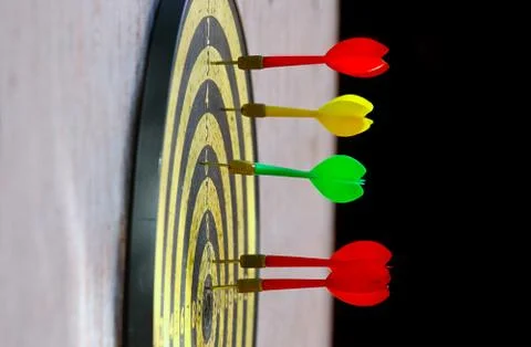 Playing darts Stock Photos