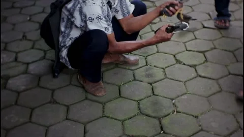 Playing dave. Stock Footage 214593085