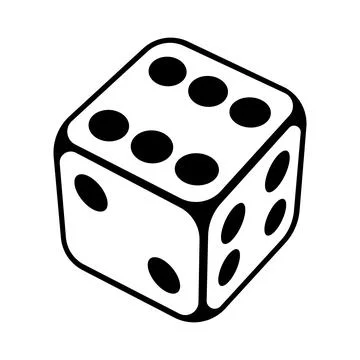 Playing dice illustration. Game craps image. Casino and betting background. Stock Illustration