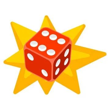 Playing dice illustration. Game craps image. Casino and betting background. Stock Illustration