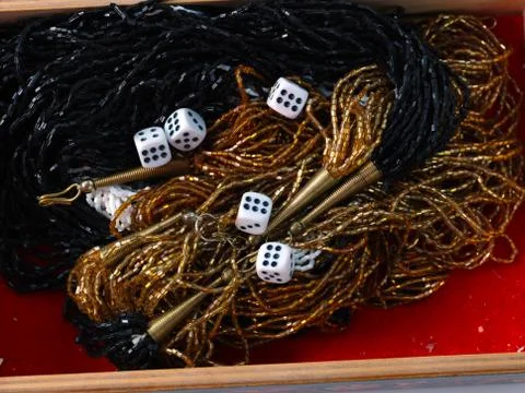 Playing dice 스톡 사진