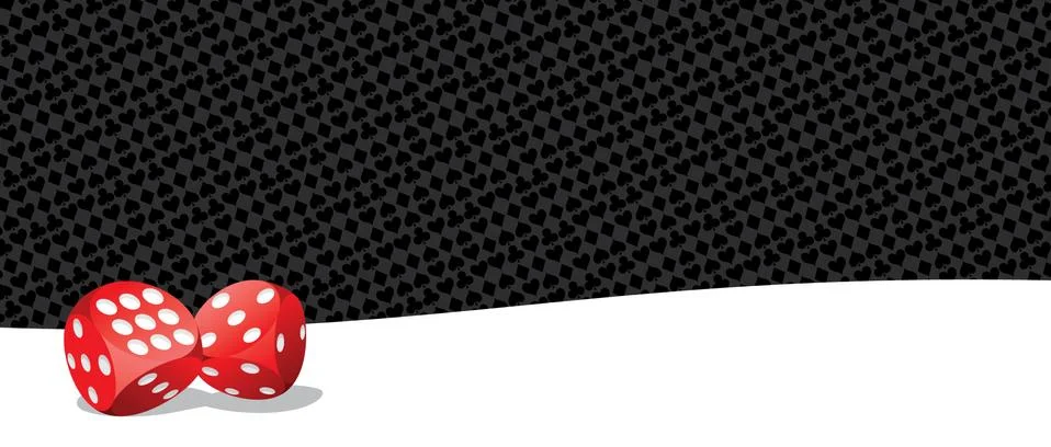 Playing dices background Stock Illustration