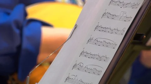 Playing the domra. Stock Footage 120178700