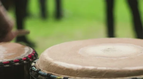Playing on the drum Stock Footage 50749062