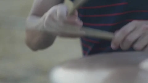 Playing drummer Video stock 80248254