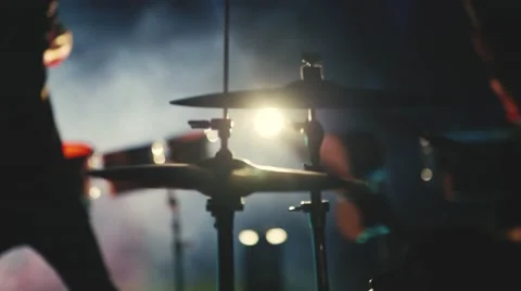 Playing drummer - hit Stock Footage 51749614