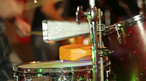 Playing drums. Close-up Stock Footage 22915672