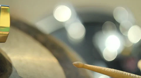 Playing drums / Cymbal closeup Stock Footage 65117537
