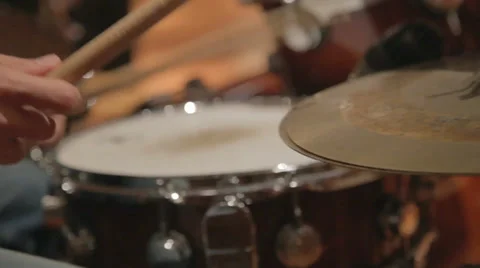 Playing drums Stock Footage 38415262