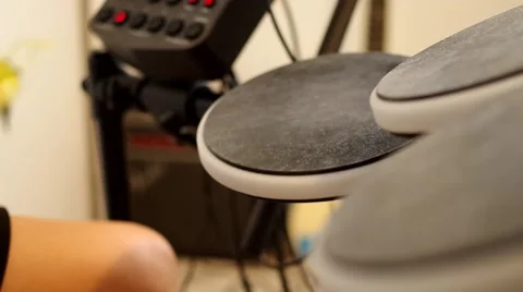 Playing the drums Stock Footage 54646372