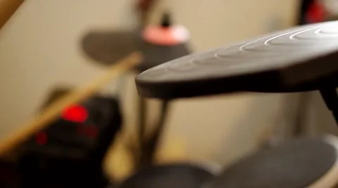 Playing the drums Stock Footage 54646378