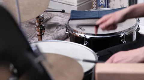 Playing the drums 스톡 동영상 64714488
