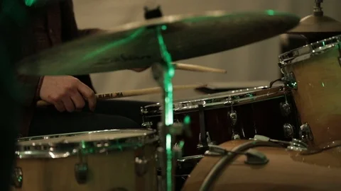 Playing drums Stock Footage 92114972