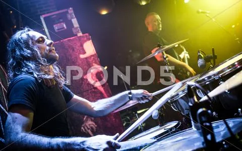 Playing drums Stock Photos
