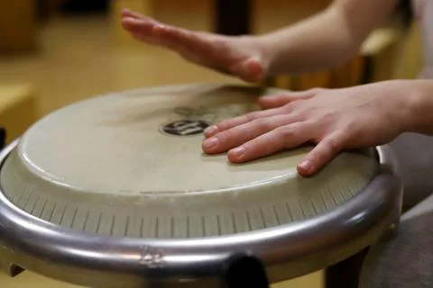 Playing drums Stock Photos