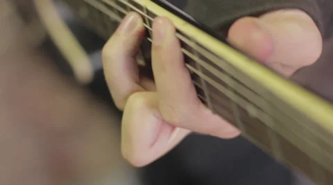 Playing the electric guitar Stock Footage 33828652