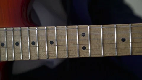 Playing electric guitar Stock Footage 73578161