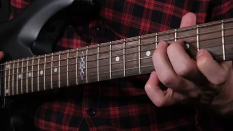 Playing electric guitar Stock Footage 228989803