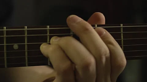 Playing Electric Guitar in the Recording Studio Stock Footage 68630871
