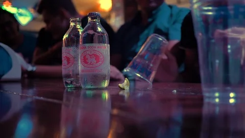 Playing Flip Cup Stock Footage 120546087