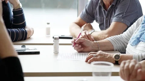 Playing game writing Stock Footage 89693504