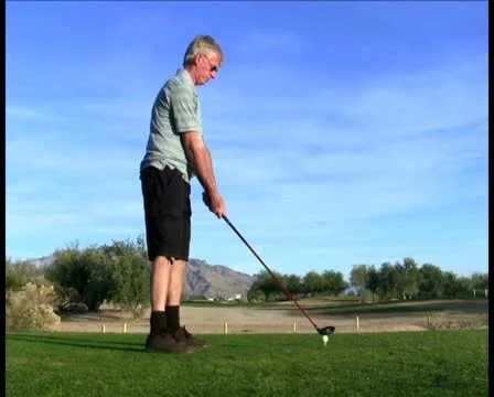 Playing golf V4 - PAL Video stock 12057178