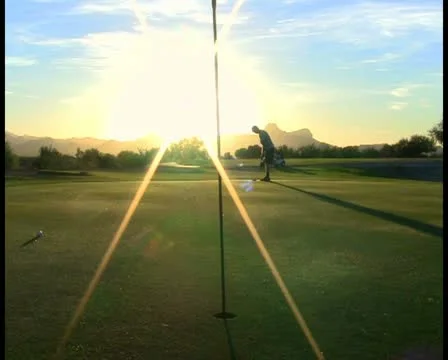 Playing golf V7 - PAL Stock Footage 12057107
