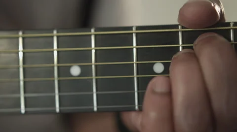 Playing guitar close up Video stock 68651853